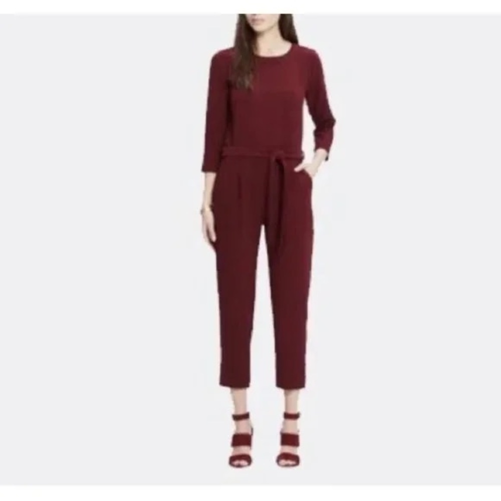 Madewell Sloan Burgundy Jumpsuit